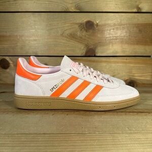 NEW Womens Adidas Handball Spezial "Clear Pink Solar Orange" Low Sneakers JS0250